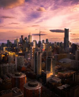 aerial photo of high rise buildings in Toronto